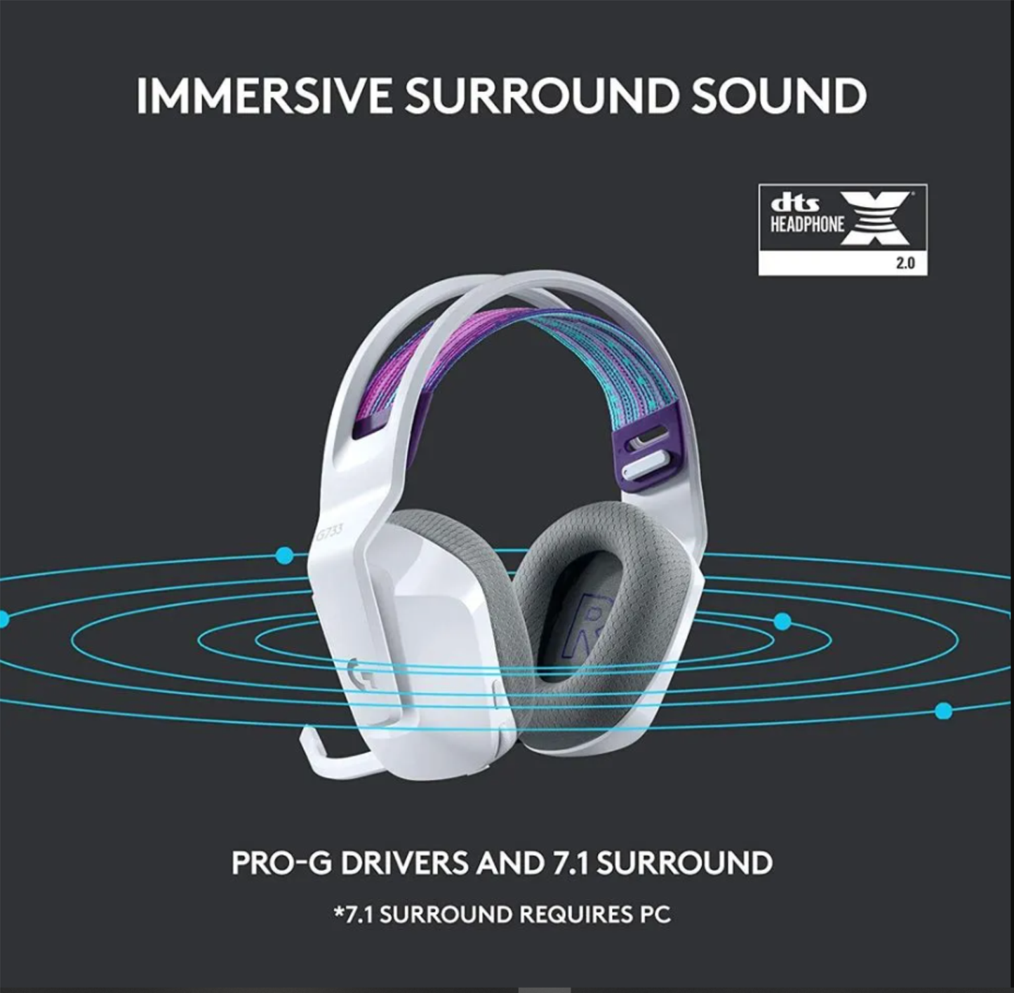 AUDIFONOS GAMER - LOGITECH G733